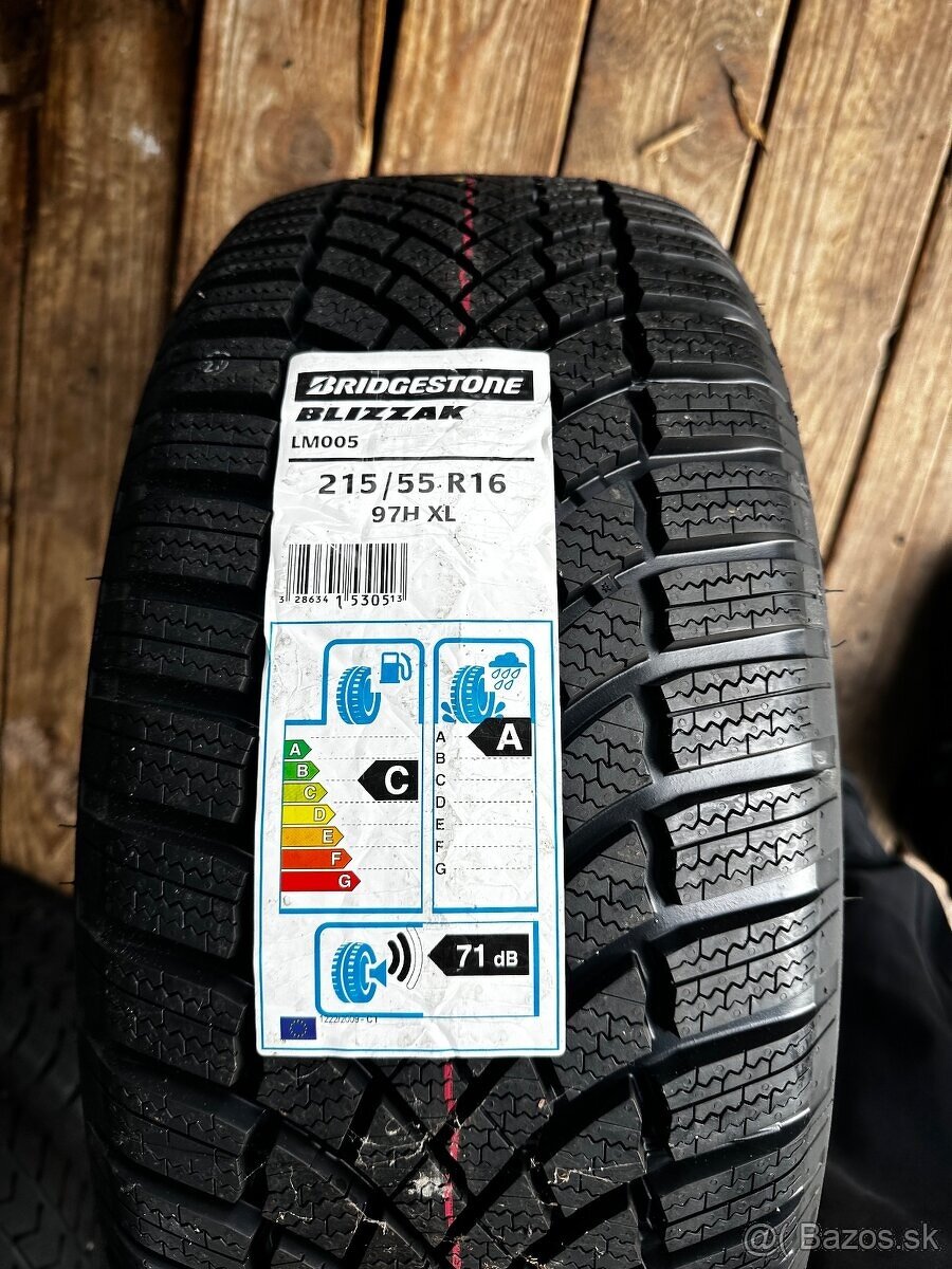 Predám 1ks zimná pneumatika bridgestone 215/55 r16