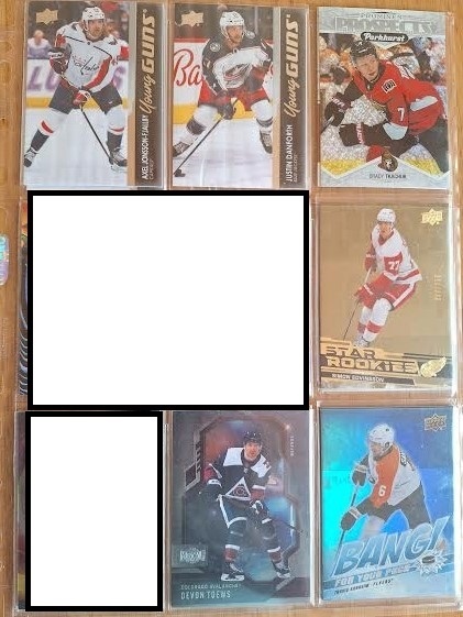 Hokejové kartičky inserty