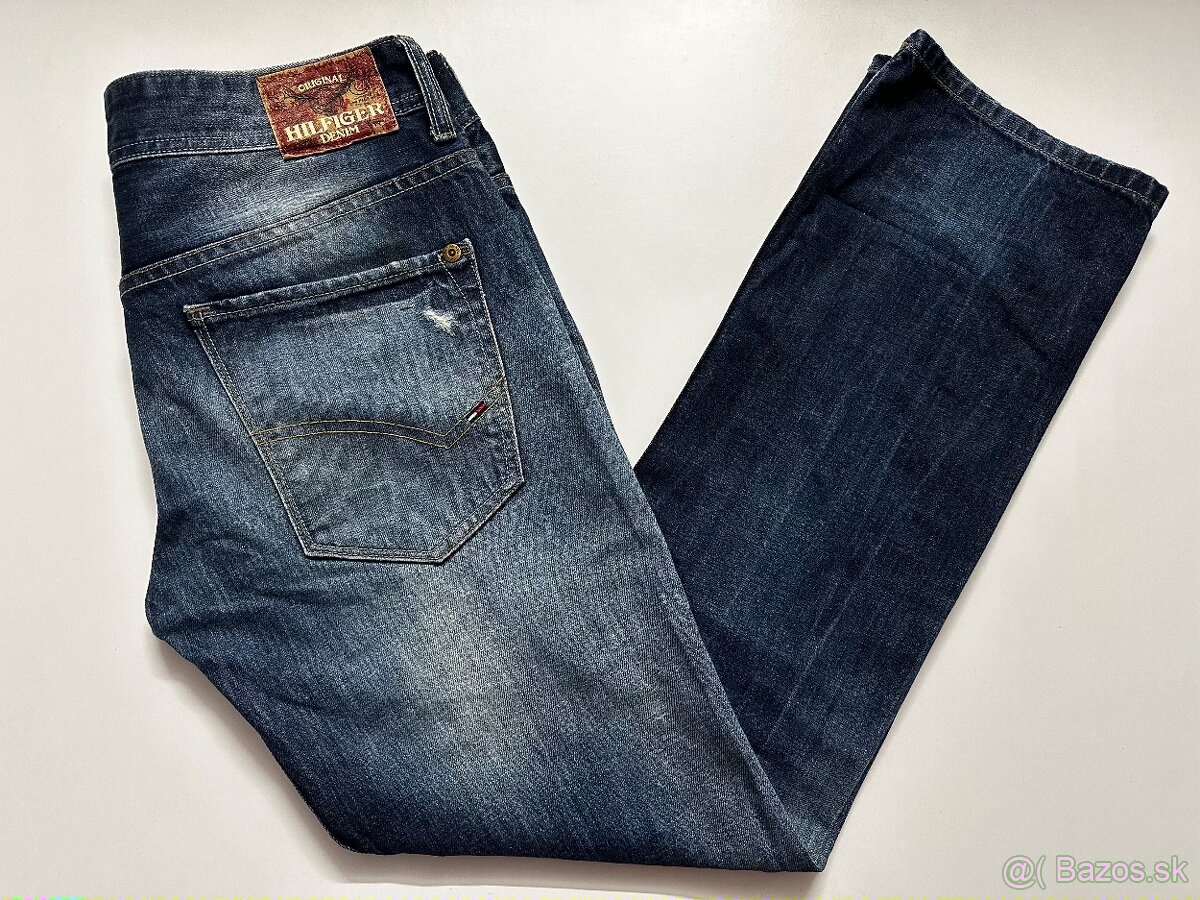 Pánske,kvalitné džínsy Tommy HILFIGER - veľkosť 33/32