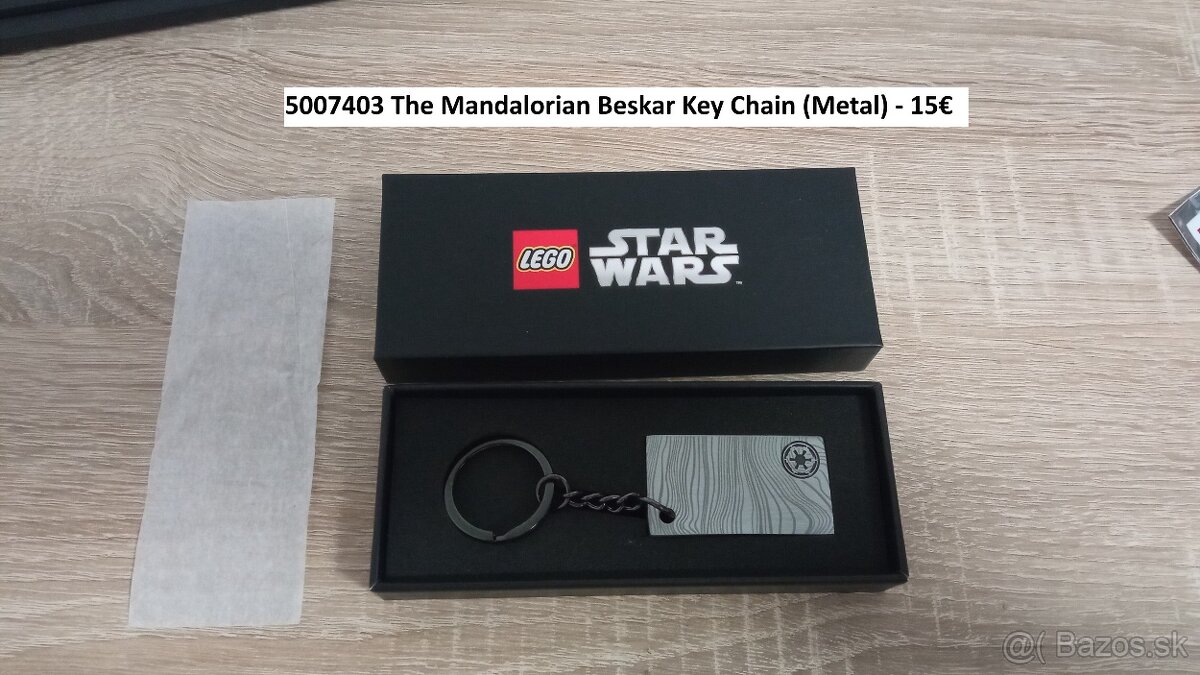 Predám nové Lego Star Wars Beskar, magnetku, kľúčenku