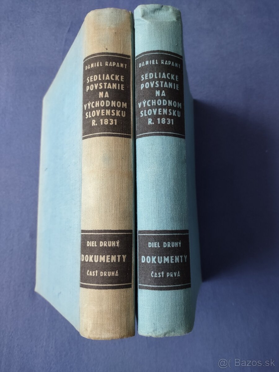 Sedliacke povstanie 1831,2 zväzky,