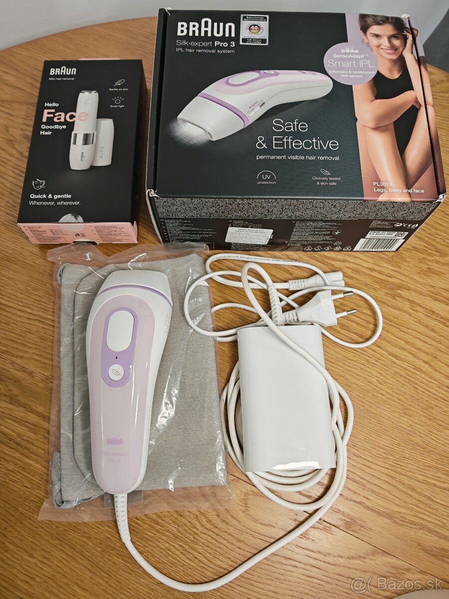 IPL depilátor Braun Silk expert Pro 3 a odstraňovač chĺpkov