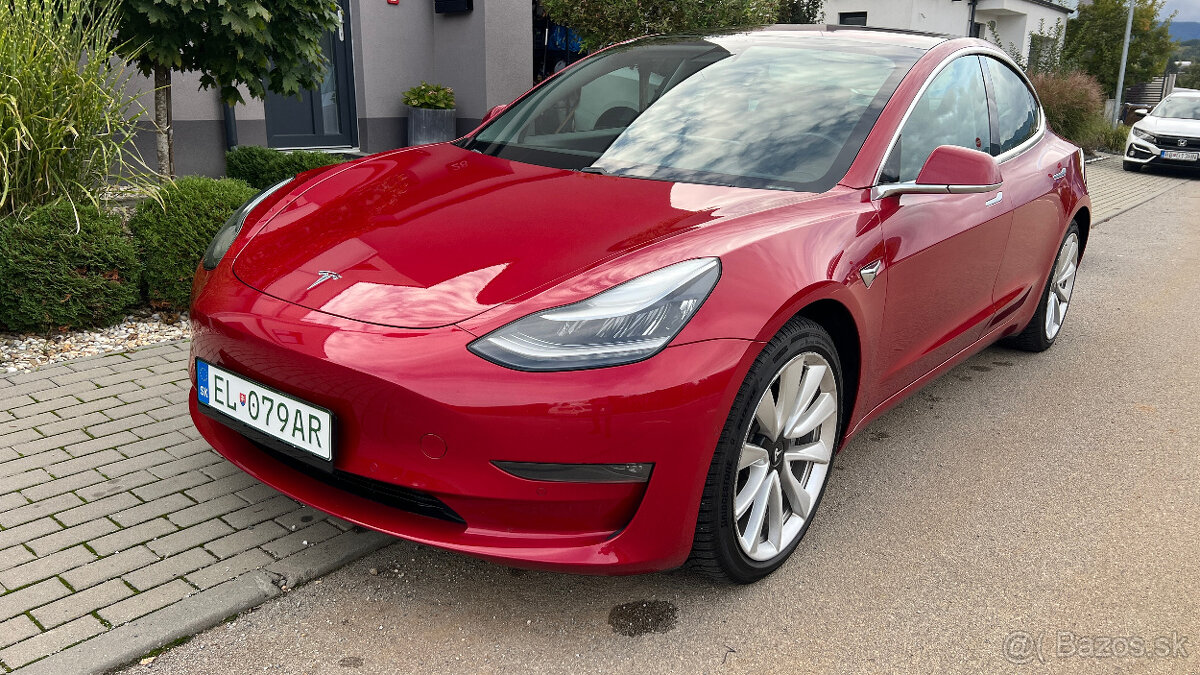 TESLA 3 Long Range dual motor 340kW - 82500 km, odpočet DPH