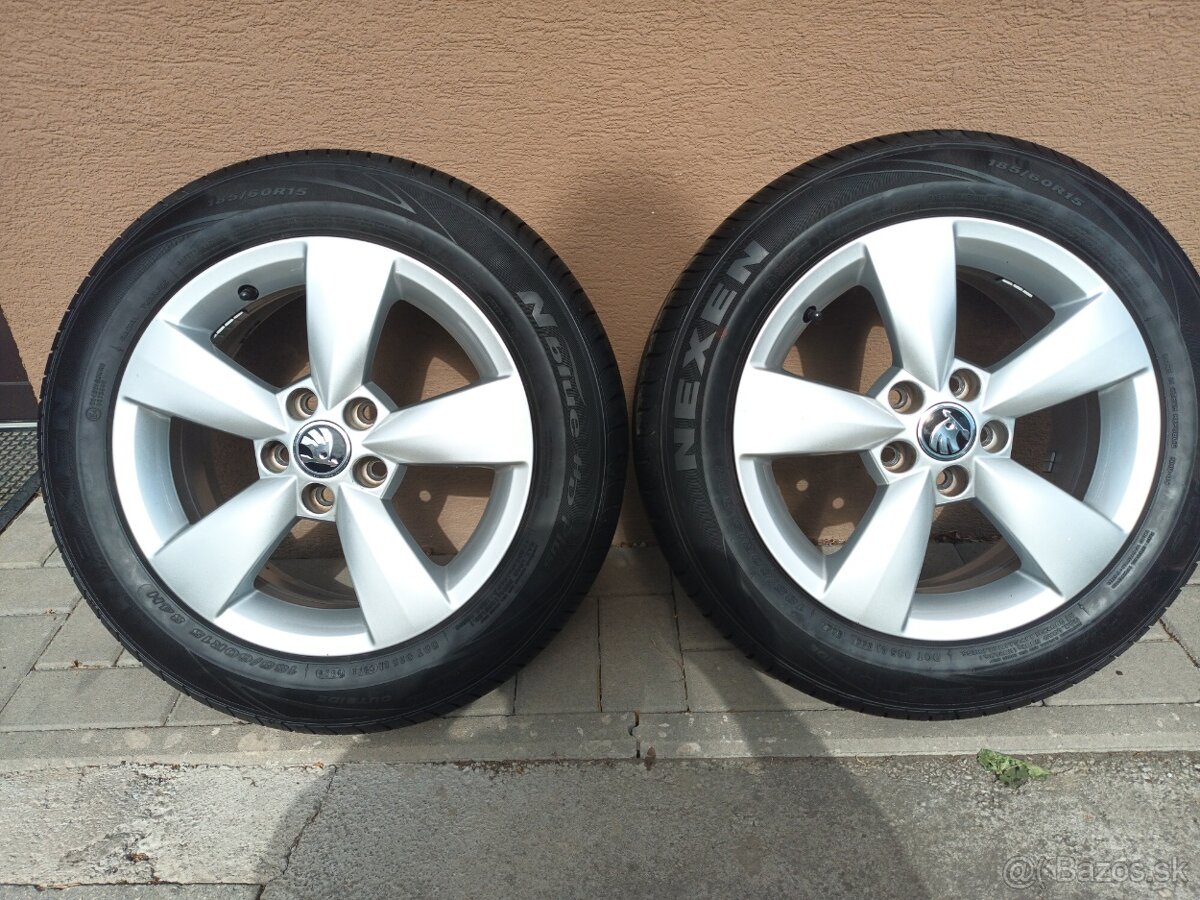 Letné 185/60 r15 na Elektrónoch 5x100