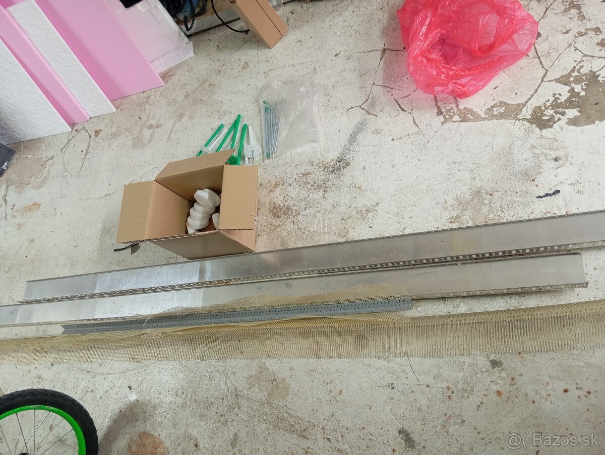 Základacie lišty 8cm, rohovnik, kotvy