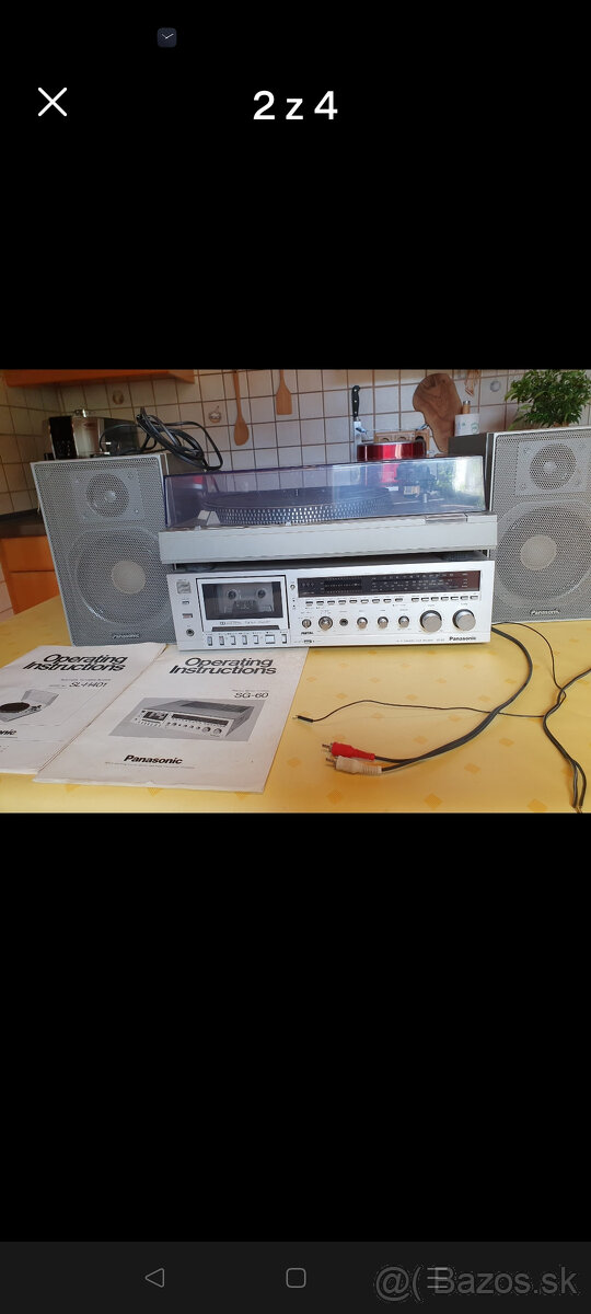 Vintage Panasonic zostava + Gramafon Panasonic