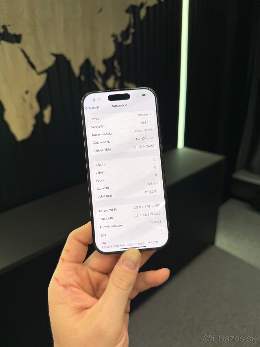 iPhone 16 Pro Black titan 128GB