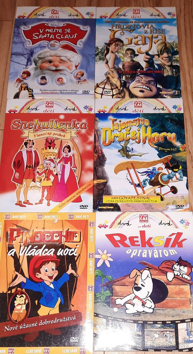 Rozprávky 51ks DVD 1ks 1€