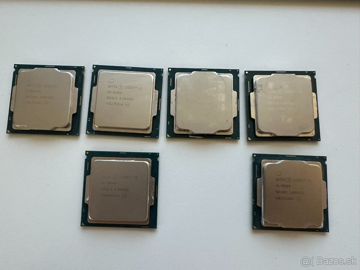 Predám rôzne CPU (i5-6600, i5-7500, i5-8500)
