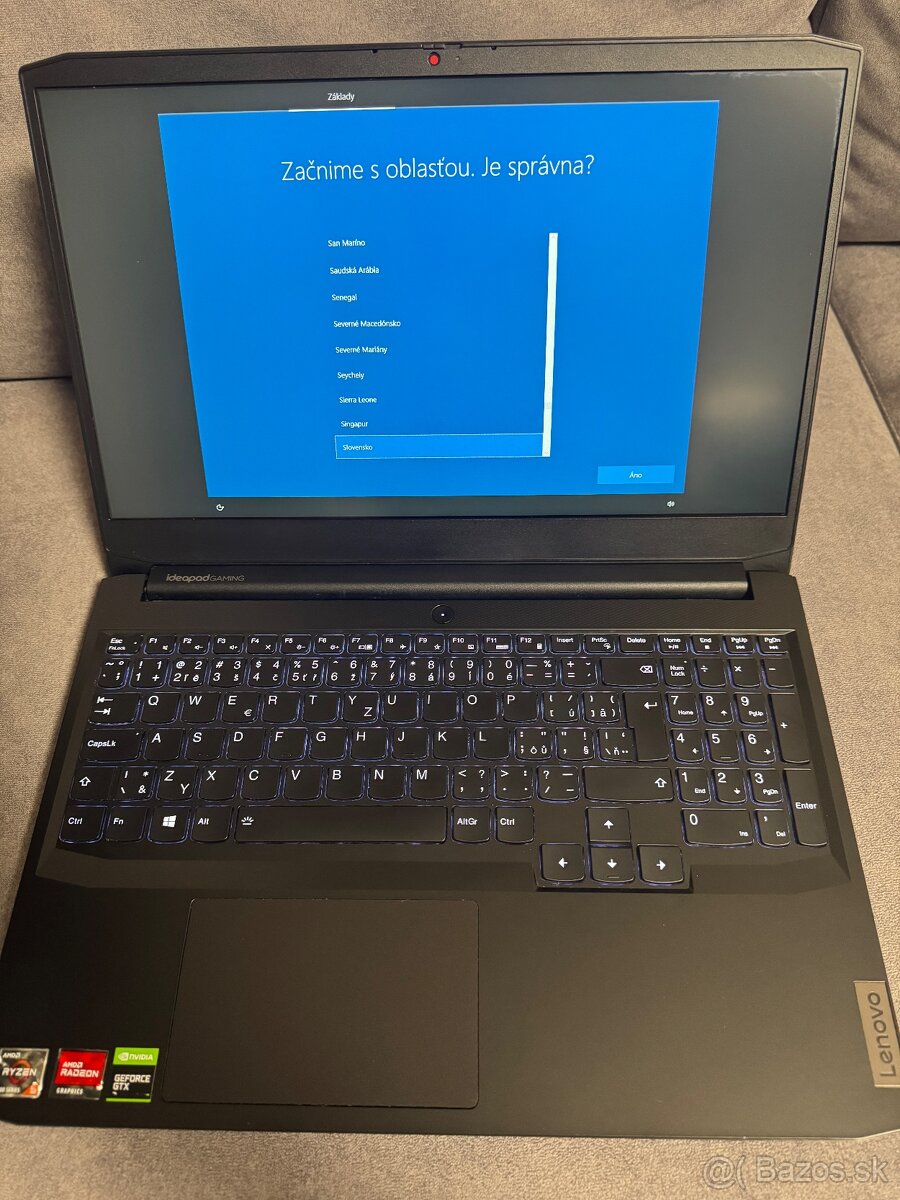 Predám notebook Lenovo ideapad Gaming 3 15ACH6