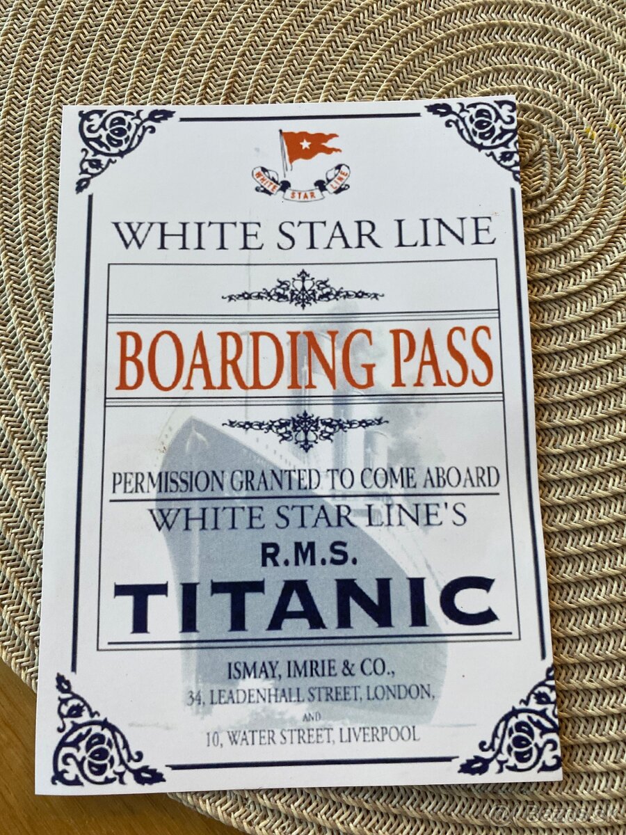 Vstupenky na titanic