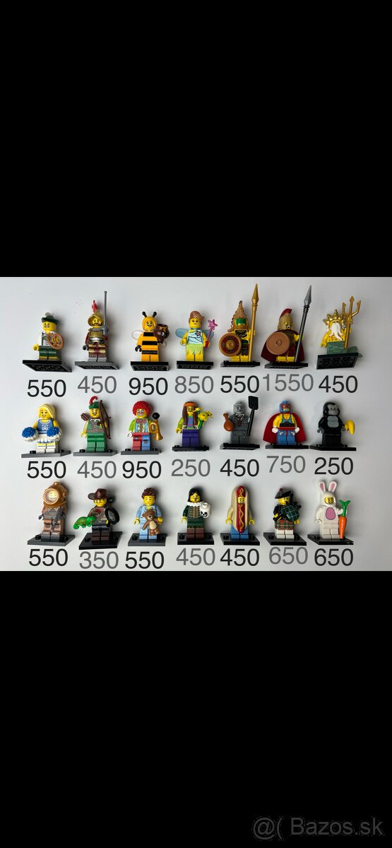 Lego sběratelské minifigurky, sada 1