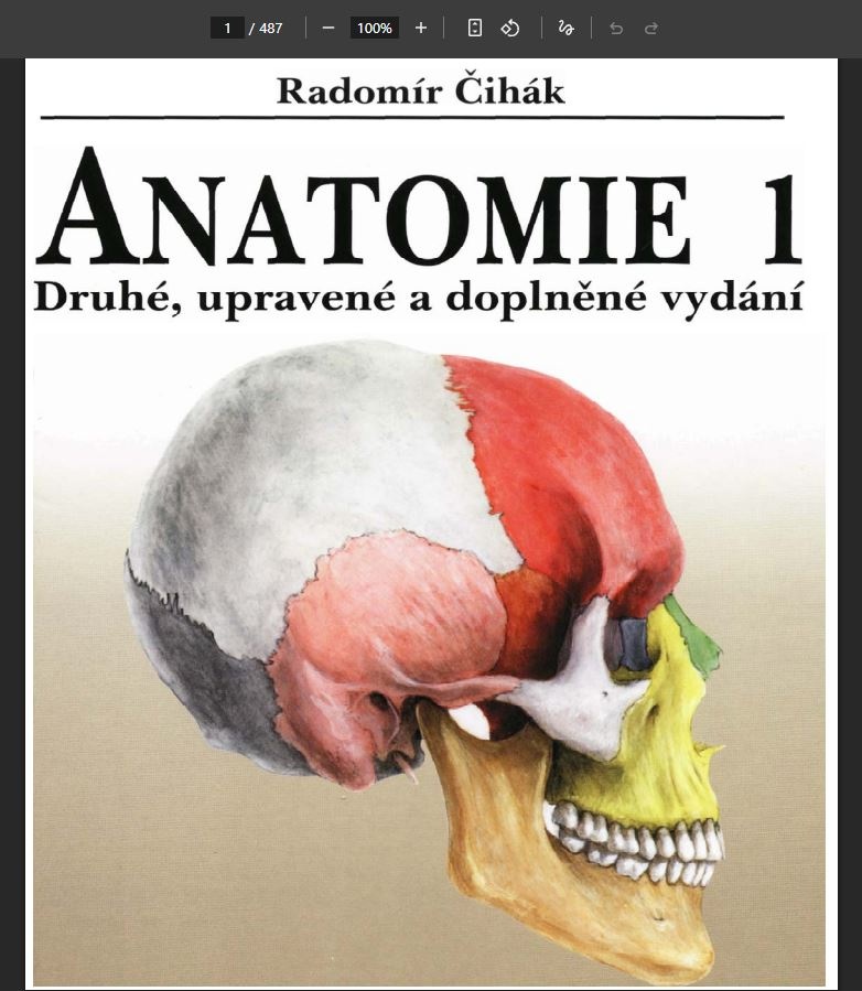 Radomír Číhak - Anatomie 1; 3 v PDF