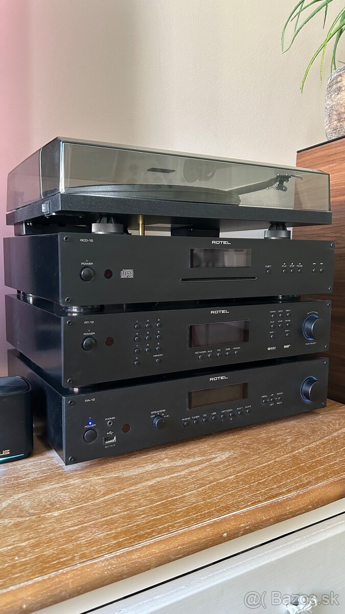 Hi-Fi zostava Rotel + gramofón Pro-Ject – výborný stav