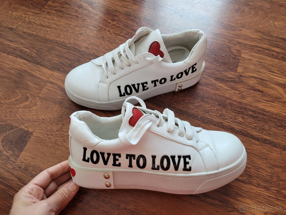 dizajnové tenisky Love to Love