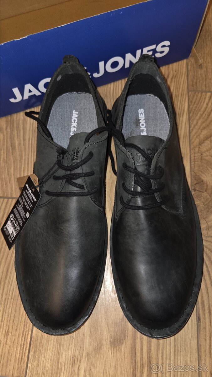 Kožené topánky Jack and Jones 46