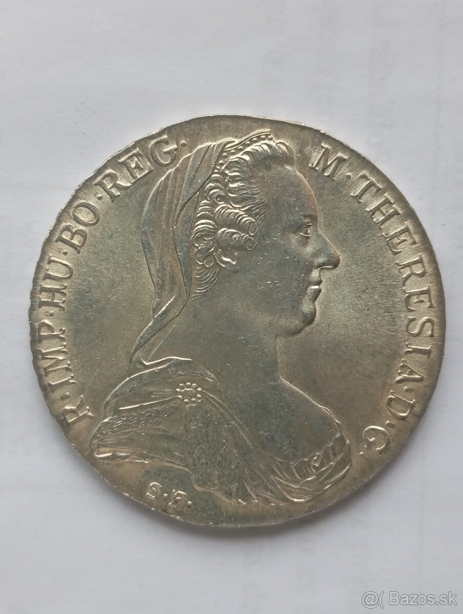Strieborný Levantský Toliar Márie Terézie 1780 SF