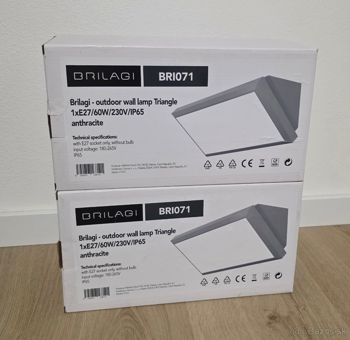 LED Vonkajsie nastenne svietidlo Brilagi - antracit