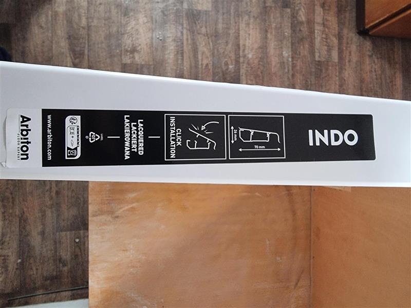 Listy, podlahove, nove, biele, 20 m