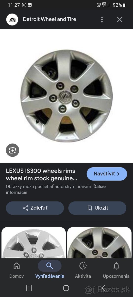 Lexus IS300 IS200 6,5J R16 ET50