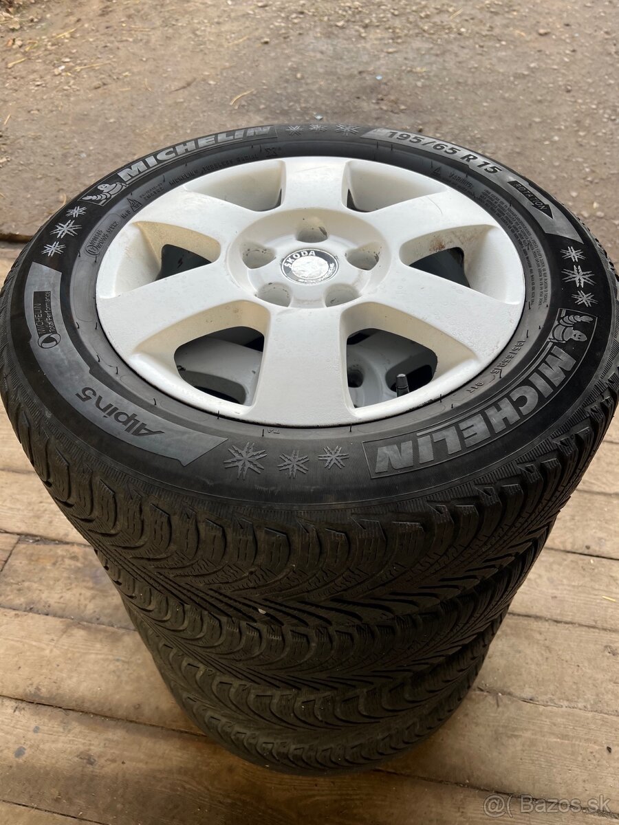 Škoda ALU 6x15, 5x112x57 ET 47, 195/65R15 91T Michelin