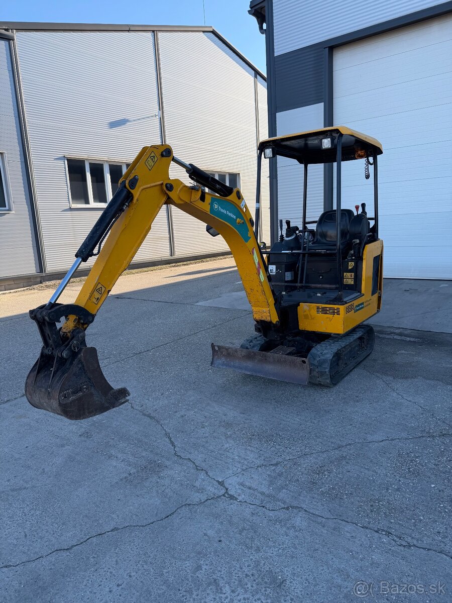 Predám minibager JCB 15C-1 | r. 2018 | 1300 mth