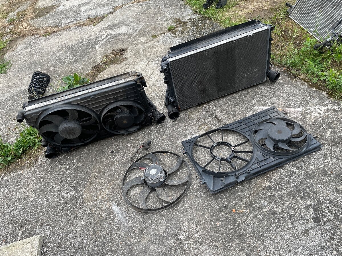 Chladiče Octavia 2 golf 5 Seat Leon vrtule vetraky