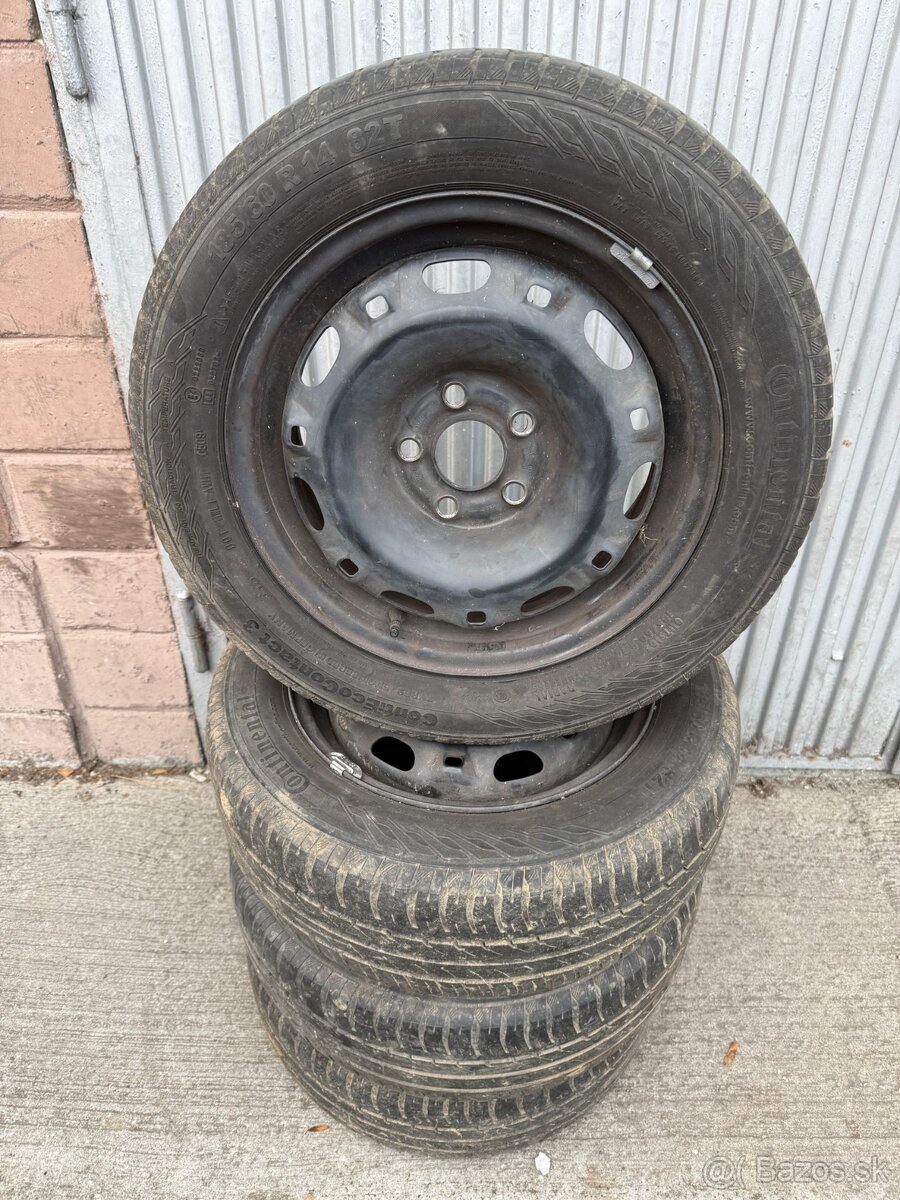 Letne pneumatiky Continental 185/60 R14 na diskoch 5x100