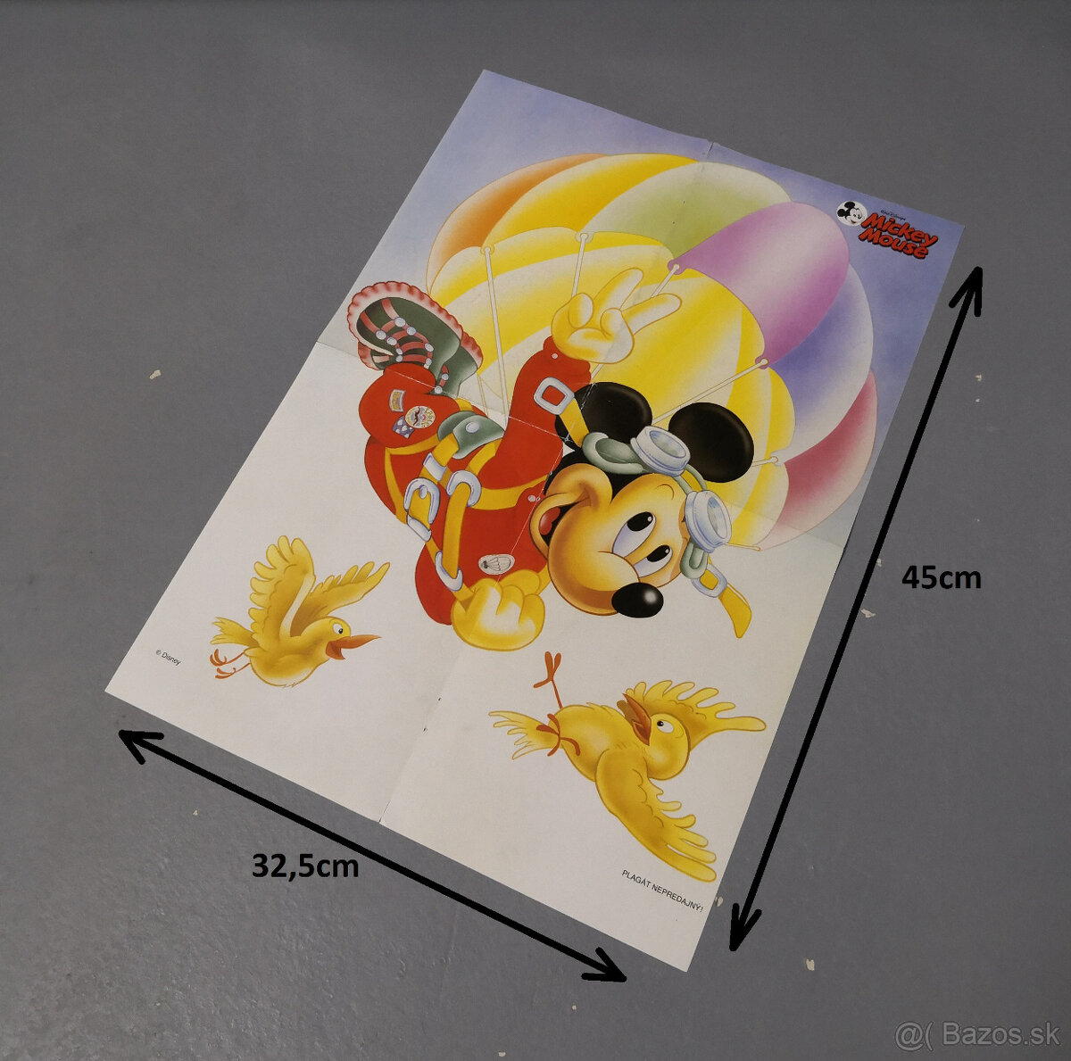 Original Retro plagáty Walt Disney Mickey Mouse