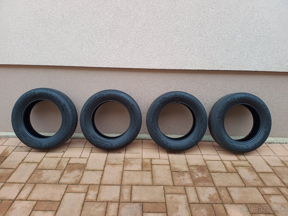 Letné pneumatiky Continental EcoContact 6 215/65 R17 V XL