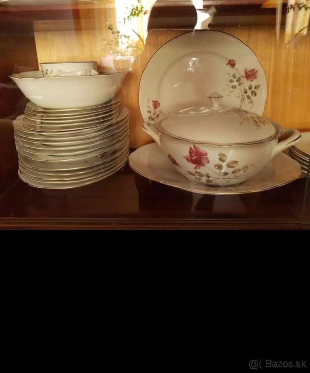 Retro porcelanova jedalenska suprava Bohemia