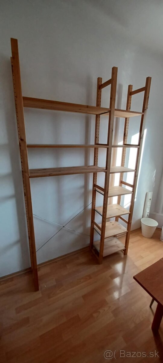 Drevený regál – priestranný 227 (V)x30(H)x133 (S)