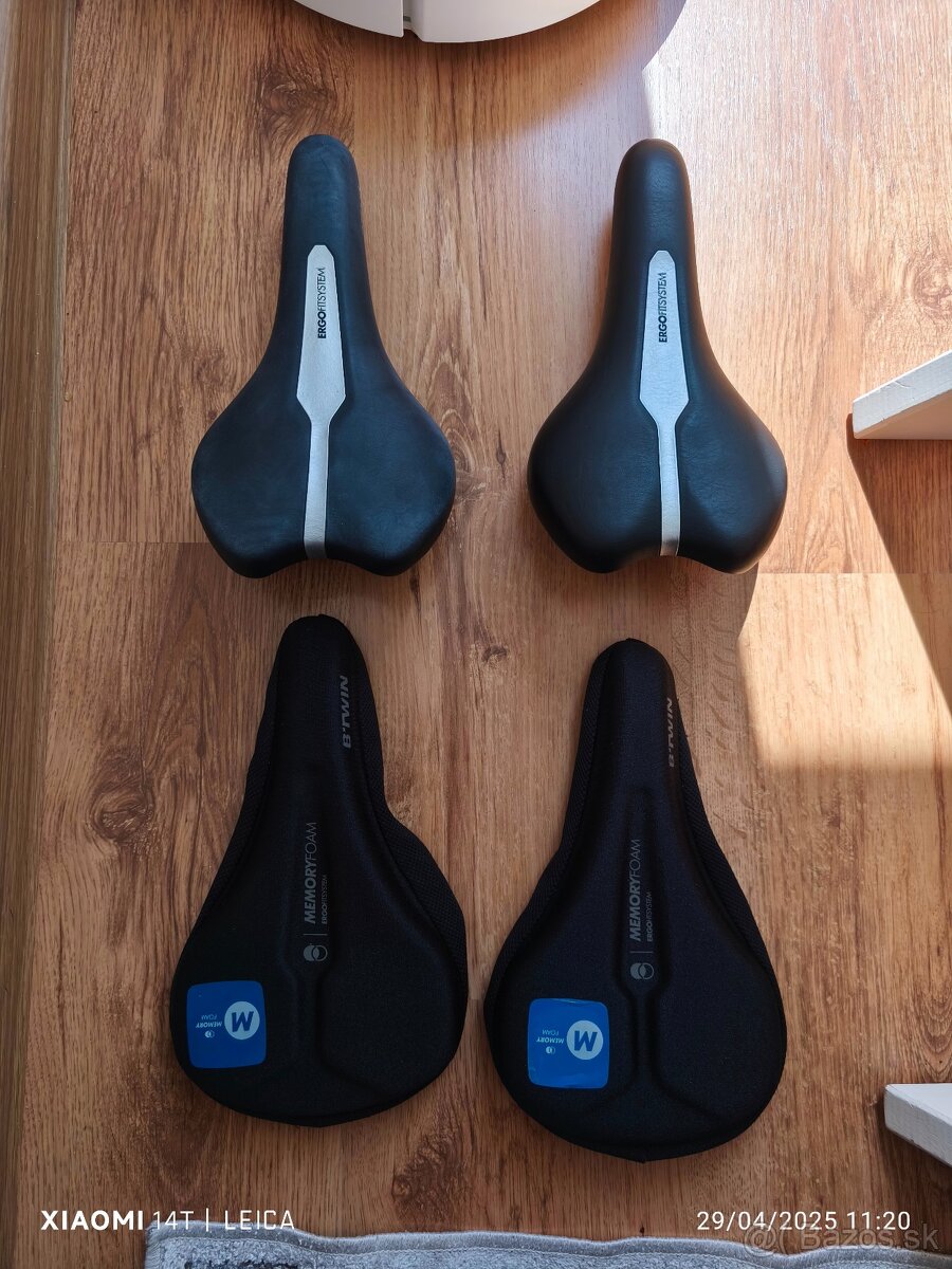 Decathlon cyklistické sedlo + M veľkosť pamäťová pena