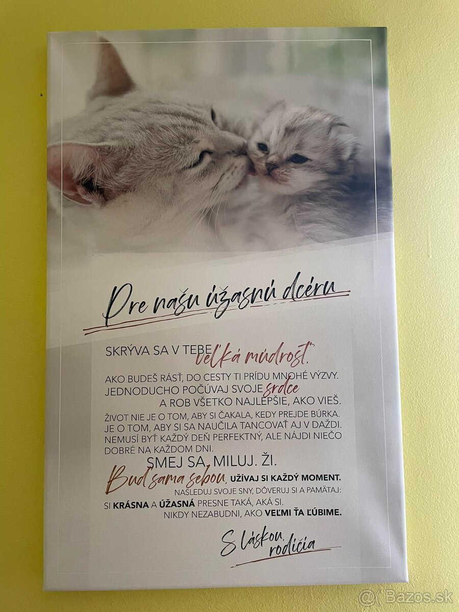 Pre úžasnú dcéru (motivačný obraz)