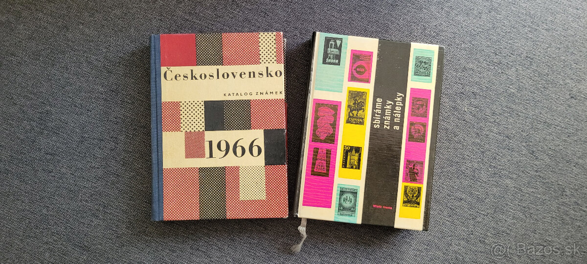 Sbíráme známky a nálepky + Katalog ČSSR 1966, krásny stav