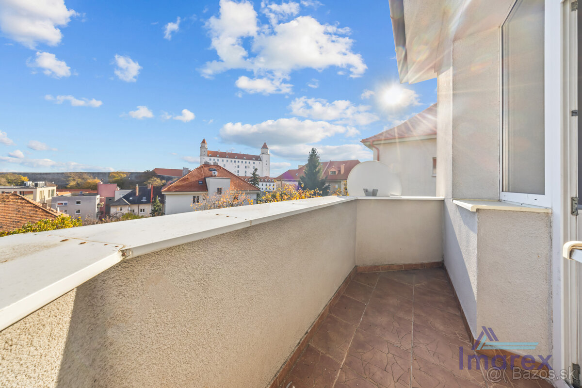 Poschodie vo vile pod hradom na prenájom