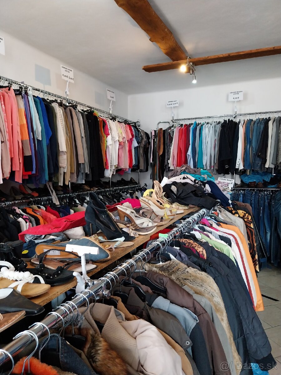 Second hand oblečenie a aj vybavenie