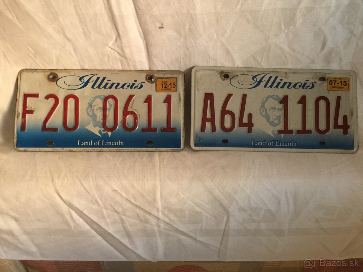 Autoznacky štátu Illinois-USA
