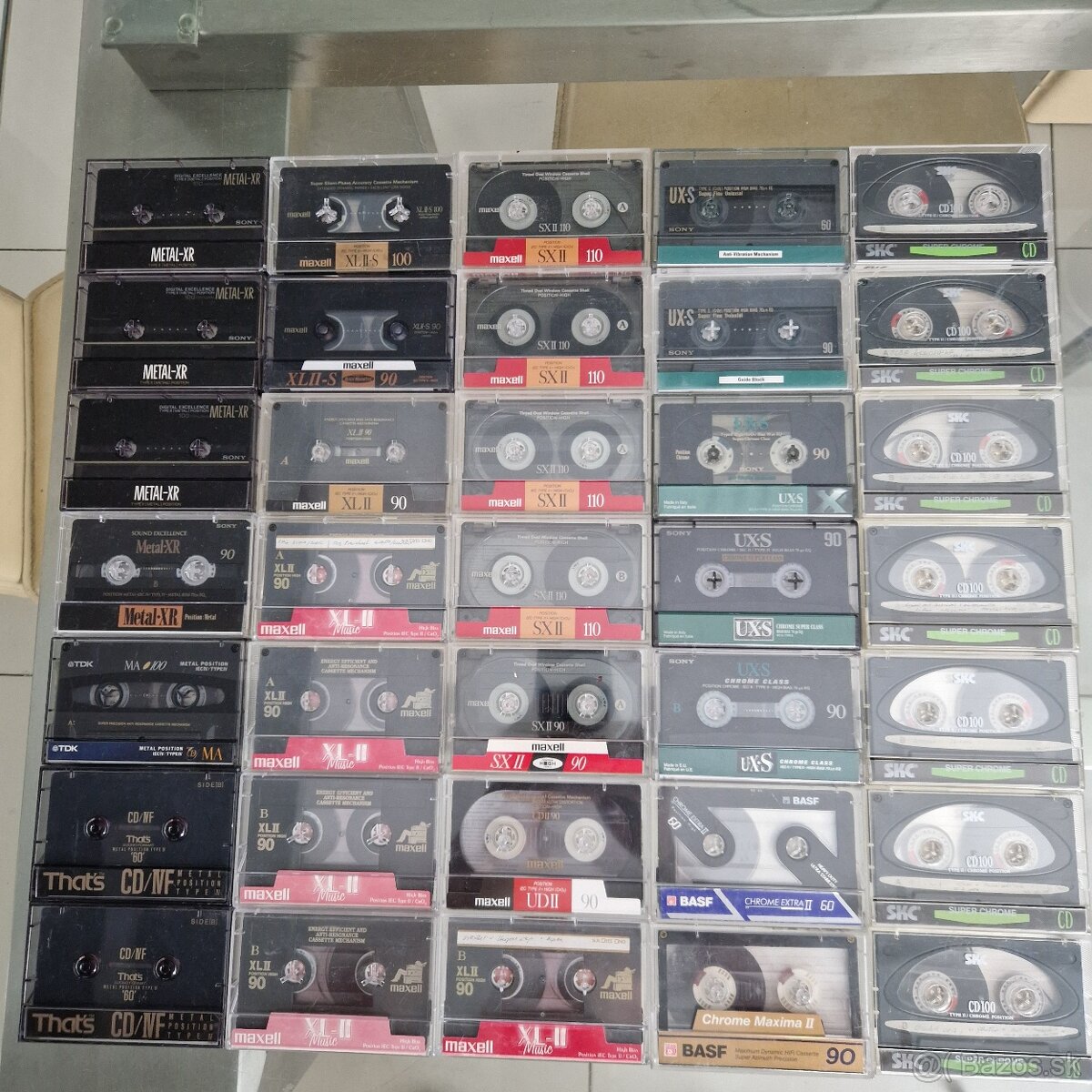 SONY,TDK, THATS,MAXELL,BASF, SKC...metal,chróm kazety...