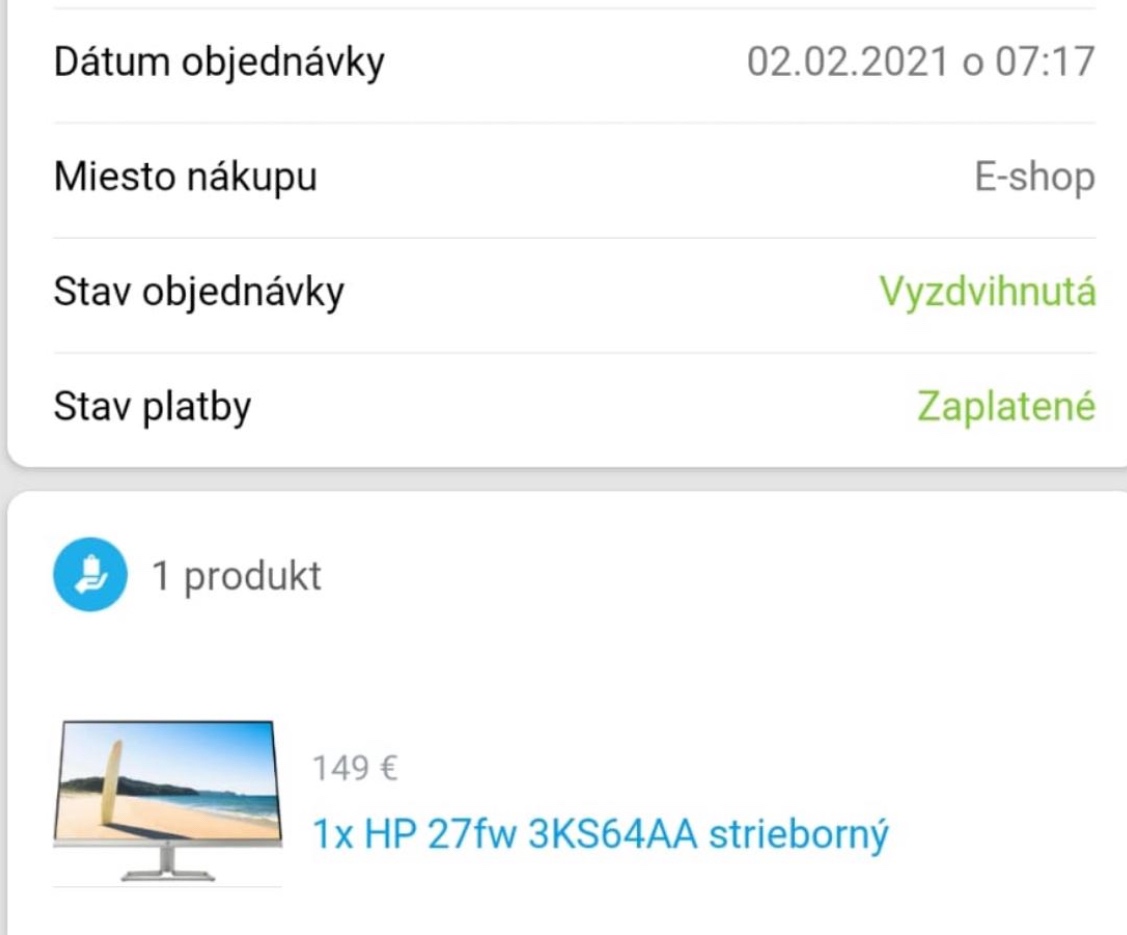 HP 27FW 3KS64AA STRIEBORNÝ MONITOR