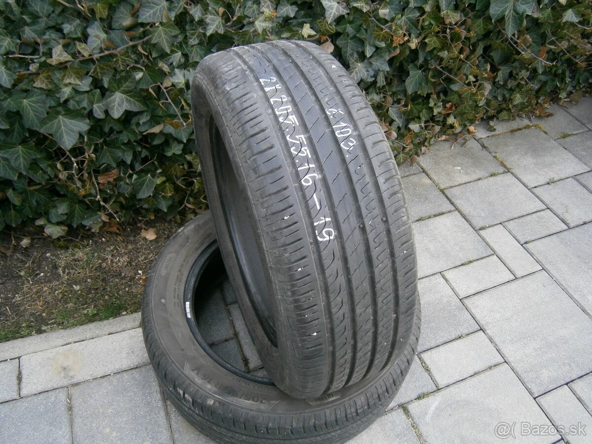 Predám 2x letné pneu Barum 205/55 R16 91VXL