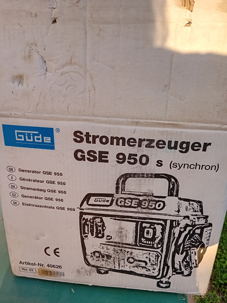 Elektrocentrála, generátor GSE 950 s (synchron)