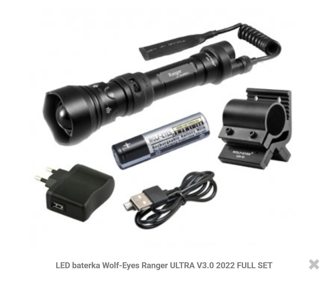 LED baterka Wolf-Eyes Ranger ULTRA V3.0 2022 FULL SET