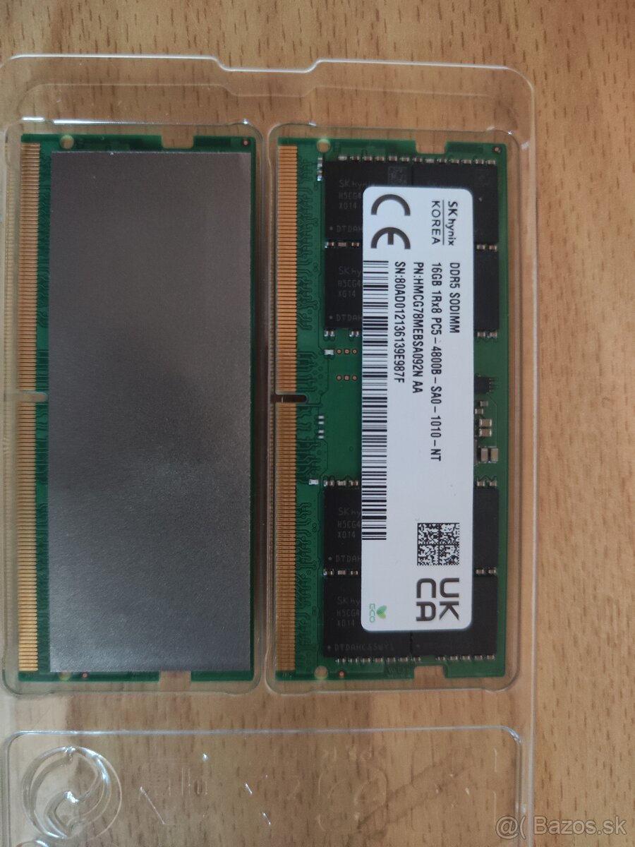 2x16gb notebook rám ddr5