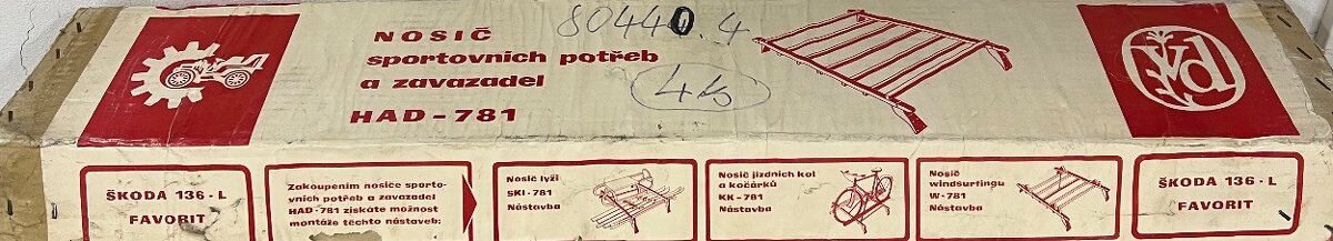Strešný nosič na Škodu Favorit 136 L