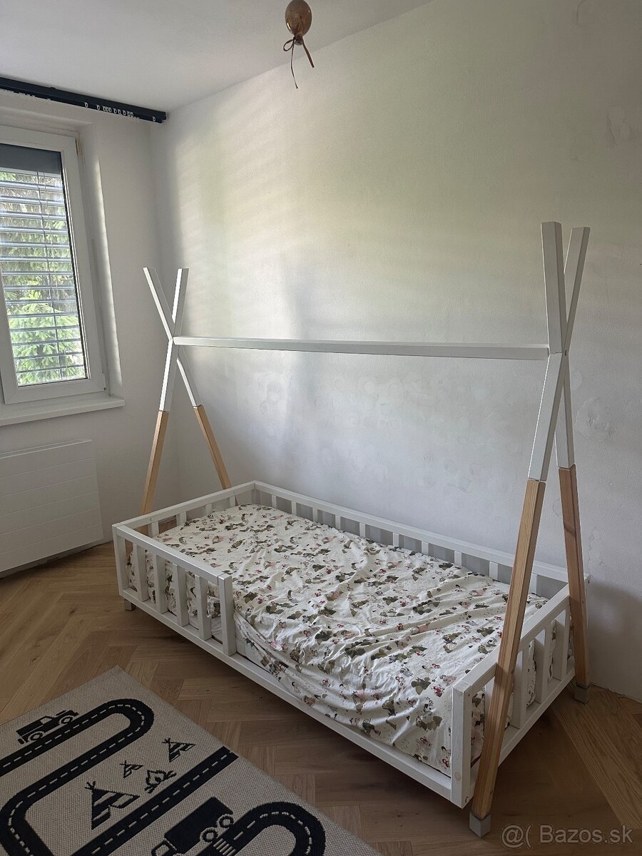 Detská posteľ domček Tipi 180x80