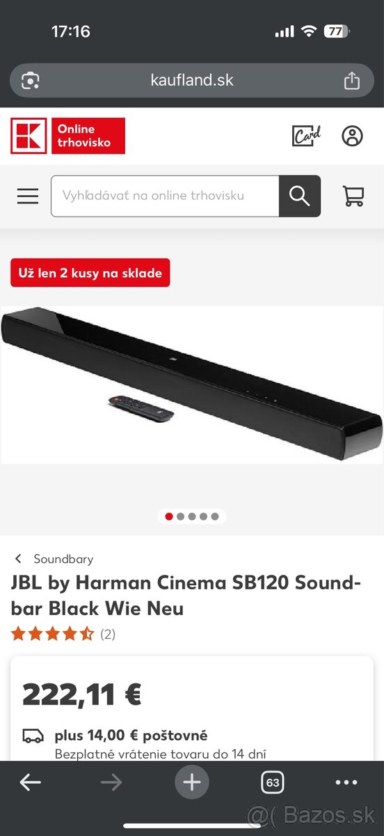 Jbl cinema SB 120