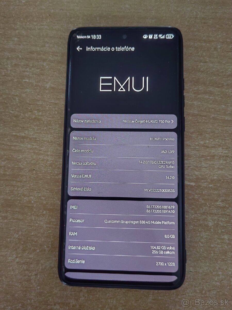Predám 2 mobilné telefóny Huawei