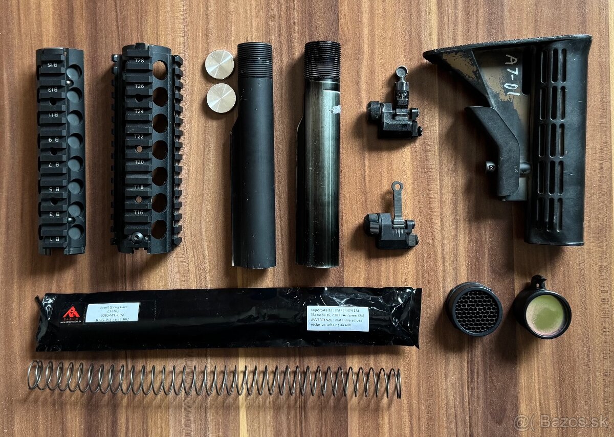 Zvyšky po prestavbe AR15 GBB M4
