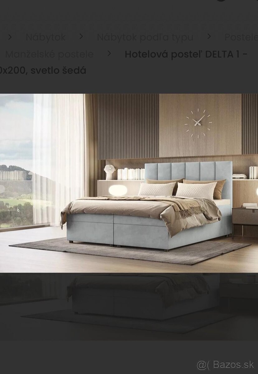 Hotelové postele čisto nové